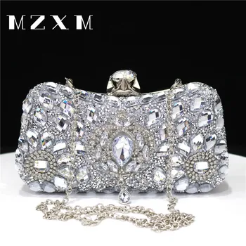 Женская сумка из массива 2023 года, Новый Роскошный Дизайн подвески с кристаллами, сумочка для вечеринки, Свадебная сумочка, Бриллиантовый вечерний клатч