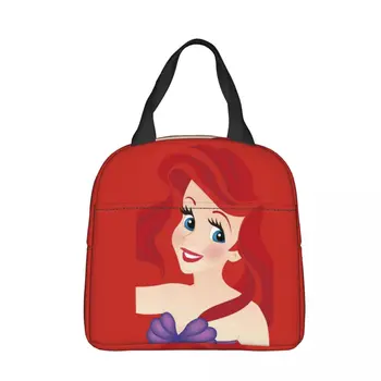 Disney The Little Mermaid Ariel Princess, изолированная сумка для ланча, сумка-холодильник, Многоразовая герметичная сумка-тоут, ланч-бокс, сумка для бенто