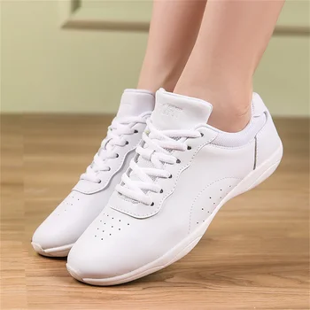 ARKKG/ Белые танцевальные туфли для девочек, кроссовки, Молодежная обувь для черлидинга, Спортивная обувь для занятий аэробикой, детская обувь для соревнований