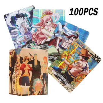 Английская версия Флеш-карты One Piece Nami Luffy Gear 5 Коллекционных карточек с персонажами аниме для детских подарочных игрушек